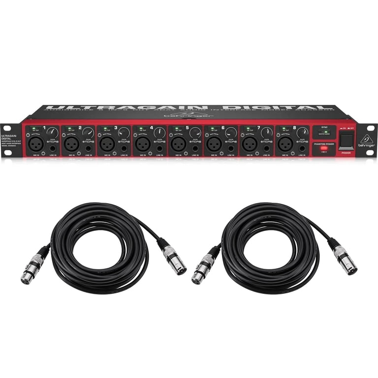 Behringer Ultrgain Digital ADA8200 ケーブル付 Behringer Ultragain Digital ADA8200 Audiophile 8 In/8 Out ADAT