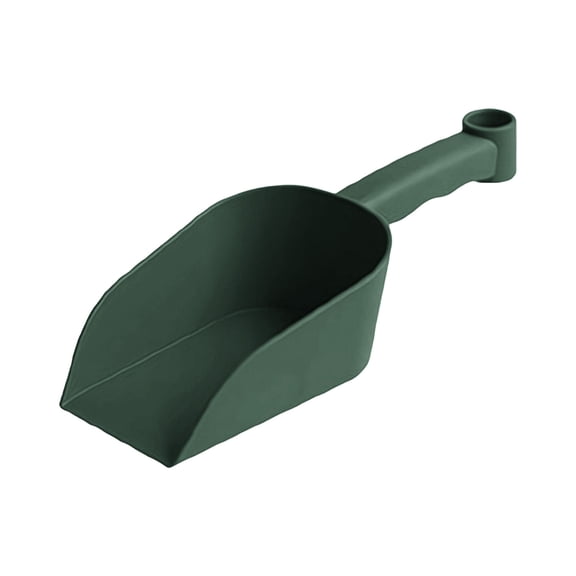 Soil Scoop, Portable Small Garden Shovel, Lightweight Plastic Planting Scoop , Multipurpose Digging Transplanting Shovel, Gardening Lawn Care Tool, Durable Stackable Farm Feed Scoop, Green