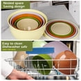 thumbnail image 6 of Greentainer Mixing Bowls with Lids, Plastic Nesting Bowls for Mixing, Serving, Marinating, Kitchen Preparation, Food Storage Mixing Bowl Set, Dishwasher & Microwave Safe, BPA-Free, 6 of 8