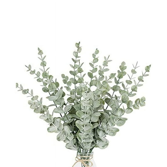 36 Pieces of Eucalyptus Stems Artificial Eucalyptus Leaf Stems True Gray Leaf Branches