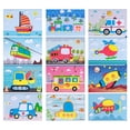 thumbnail image 2 of Airle 1 Set DIY Sticker Painting Brain Game Multi Styles Rich Content 3D Handmade DIY Cartoon Kindergarten Clear Print Kid Sticker Toy for Kids, 2 of 8