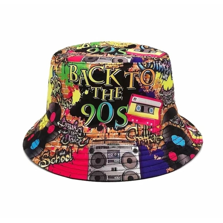 90s Inspired Retro Bucket Hat - Walmart.com