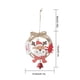 thumbnail image 2 of Set de adornos de madera navideñas - Decoraciones para el árbol de muñeco de nieve de Papá Noel con moño para decoración navideña, 2 of 2