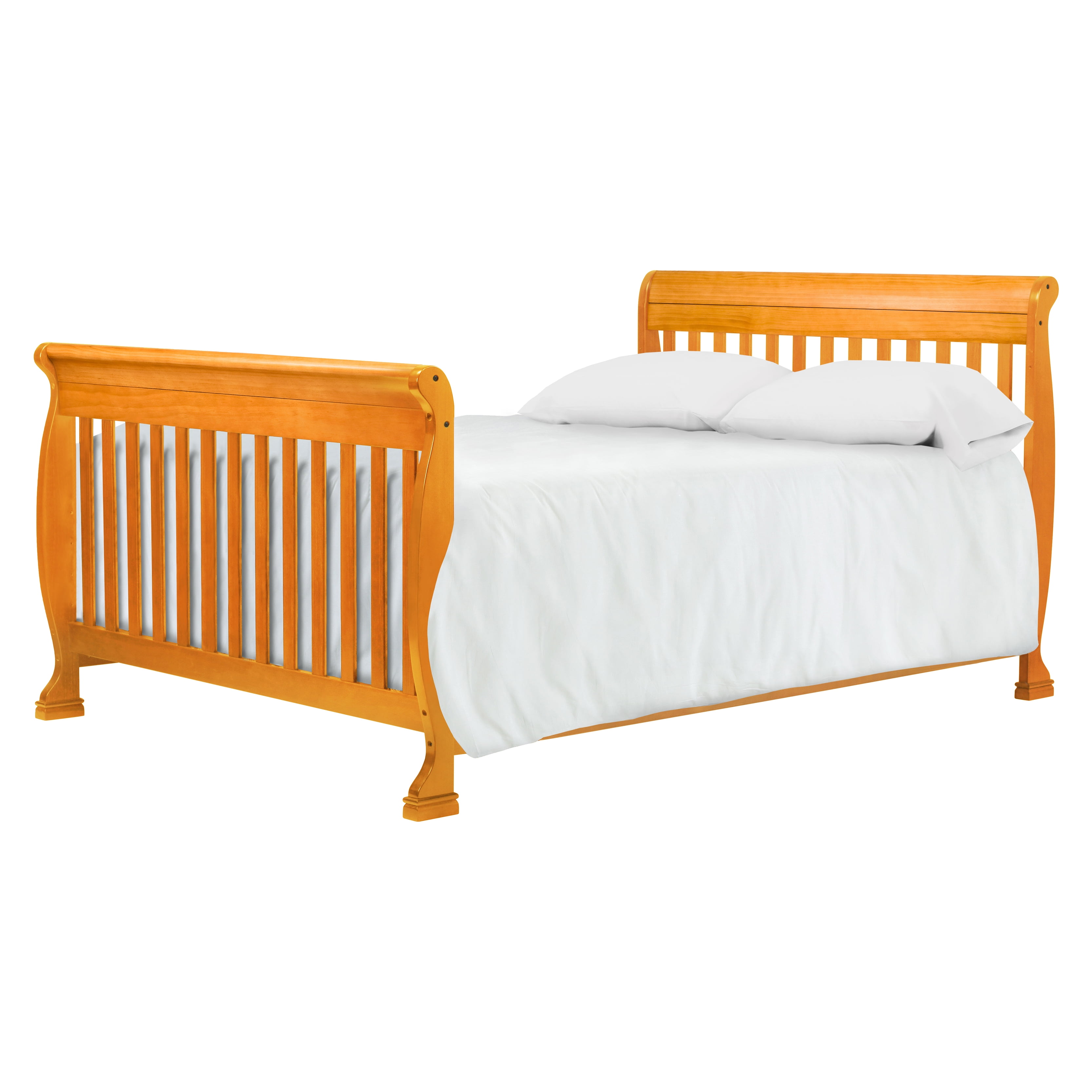 DaVinci Kalani 4-in-1 Convertible Crib in Honey Oak Finish, Greenguard Gold Certified
