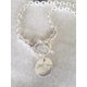 thumbnail image 3 of Collar de Cadena Gruesa con Cierre T y Discos Plateado Estilo Bohemio, 3 of 3