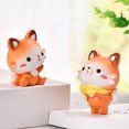 thumbnail image 3 of Decoración hogareña Gwong Sonriendo FOX FIGURINE Linda resina universal Little Fox Paisaje Adorno de escritorio Estatua para el hogar Gwong 21079700, 3 of 6