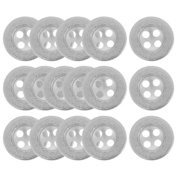 Raindrops  100 Pcs Clothing Large Decorative Buttons Four-eye Electroplated