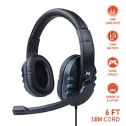 Xtreme Gaming Headset With Adjustable Boom Mic, 3.5mm audio