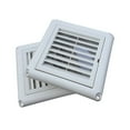 BUYISI 4 Inch Dryer Vent Cover Exterior Wall Exhaust Vent Air Grille