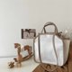 thumbnail image 5 of Bolso de mamá coreano, bolso multifuncional para bebé, bolso de lona liviano, bolso de almuerzo, bolso cruzado de un solo hombro, 5 of 6