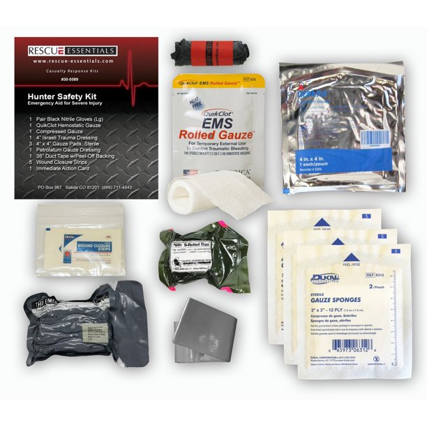 HUNTER SAFETY KIT, The Hunter Safety Kit is a major trauma kit in a