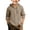 Brown, variant on Teen Boys Soft Cotton Hooded Shirts Casual Long Sleeve Button down Shirt for Kids Summer Comfy Tops with Pocket Plain Clothes