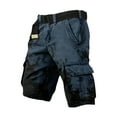 thumbnail image 6 of Men's Cargo Shorts Loose Fit Multi Pocket Workwear Shorts Durable Casual Outdoor Knee Length Bottoms For Summer,Grey,L, 6 of 8