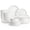 Ivory White-24 Pcs (Service for 8), variant on Porcelain Dinnerware Set Ivory White 12 Pcs (Service for 4) Dining Use