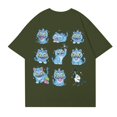 thumbnail image 3 of Pop cazadora para niña Demo-n Hunters Round-Neck Printed Anime Trio Poster T Shirt （Army Green）, 3 of 4
