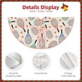 thumbnail image 3 of Rateoe Cute Tennis Racket Pattern Christmas Tree Skirt with Ties , Christmas Tree Decorations, Farmhouse Christmas Decor Xmas Holiday Decorations-36", 3 of 6