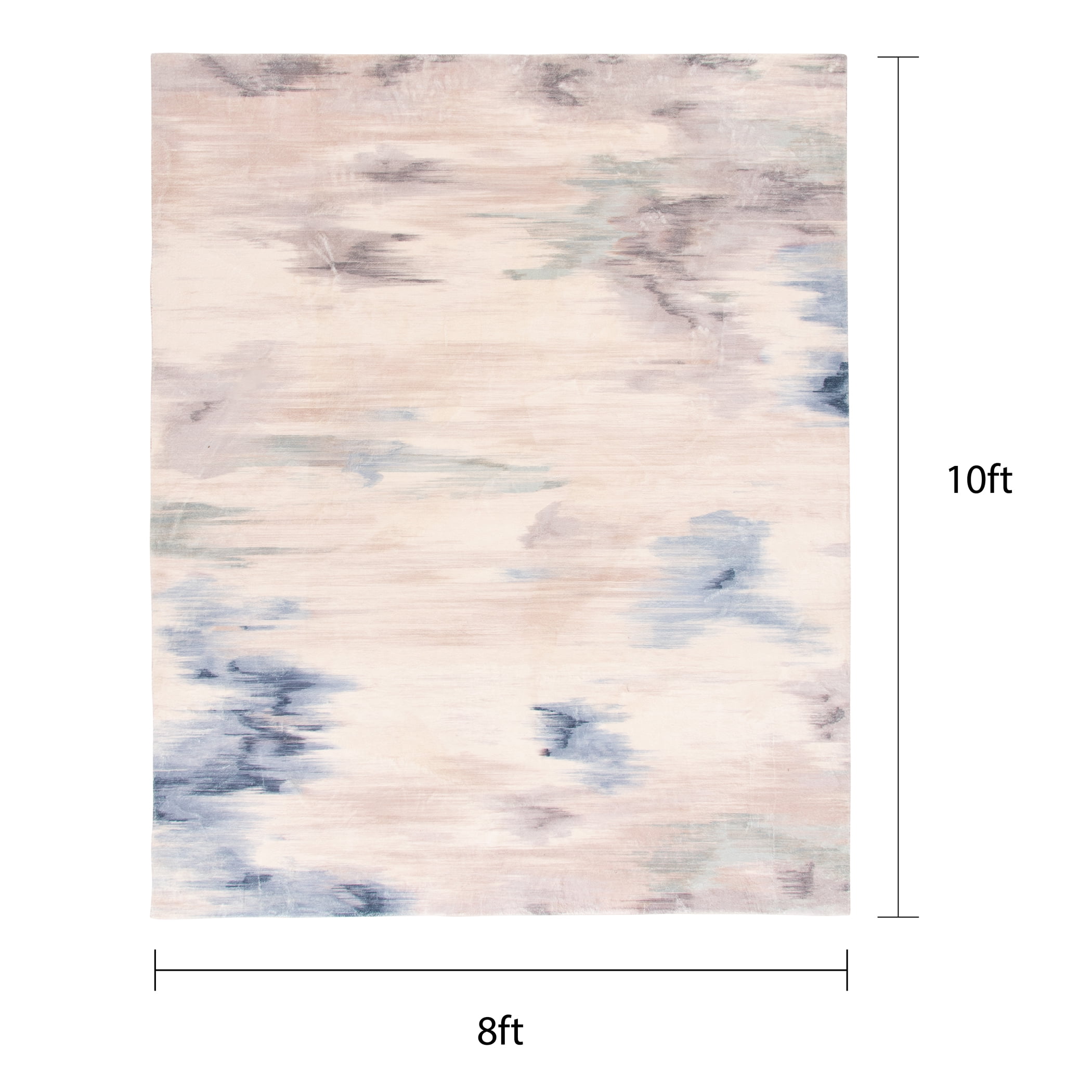 Better Homes & Gardens Jenni Blue Abstract Area Rug, 8'x10'