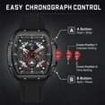 thumbnail image 4 of Watches for Men Multifunction Moon Phase Calendar Wrist Watches Luxury Quartz Waterproof Watch with Silicon Strap Gift for man, 4 of 8