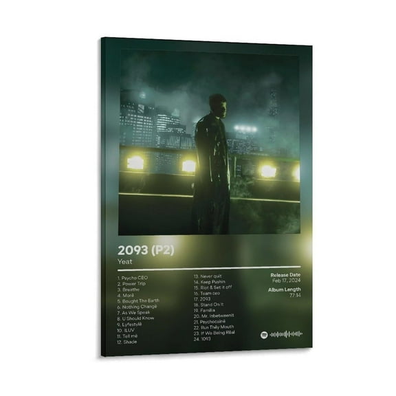 Yeat - 2093 (P2) Canvas Poster Bedroom Decoration Landscape Office Valentine's Birthday Gift