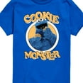 thumbnail image 3 of Sesame Street - Cookie Monster Eating - Toddler and Youth Short Sleeve Graphic T-Shirt, 3 of 5