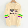 thumbnail image 1 of Xuyuer Women Mardi Gras Sweatshirt Mardi Gras Carnival Pullover Top Casual Long Sleeve, 1 of 4