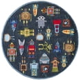 thumbnail image 3 of Momeni Lil Mo Whimsy 2' X 3' Contemporary Hand Tufted Rug in Steel Blue, 3 of 3