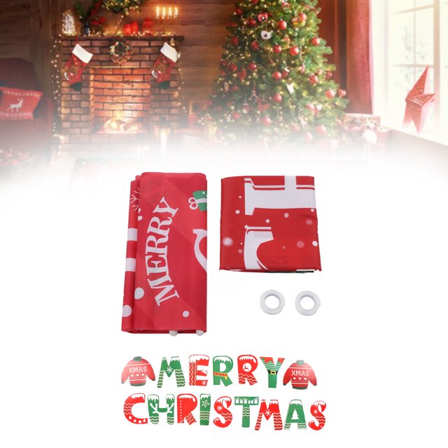 Letrero de porche navideño cartel navideño porche delantero impermeable práctico premontado lavable a máquina para adultos para la pared del hogar