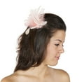 thumbnail image 2 of Feather Corsage-Hackle Coque White/Ivory/Champagne, 2 of 2