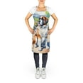thumbnail image 2 of Carolines Treasures DAC6706APRON 30 x 27 in. Saint Bernard Spring Path Apron, 2 of 5