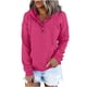 thumbnail image 1 of Gibobby Sudadera de mujer, Sudadera de forro polar con capucha para mujer, de manga larga, casual, para parejas, con capucha, de gran tamaño(Rosa caliente,G), 1 of 4