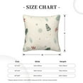 thumbnail image 4 of Square Throw Pillow Covers with Core, Red Fruit Beige Illustration Pillows for Sofa Beds, 16"x16", 4 of 9