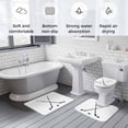 thumbnail image 6 of Ice Hockey Bathroom Rugs Set Winter Sports White Background Non Slip Absorbent Soft Bath Mats 3 Piece Set with Bathroom Rug, U-Shaped Floor Mat, Toilet Seat Cover Large Size, 6 of 9