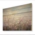 thumbnail image 2 of Designart "Whispering Breeze Among Purple Wildflowers II" Floral Print on Natural Pine Wood, 2 of 5