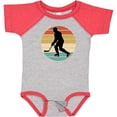 thumbnail image 3 of Inktastic Hockey Player Retro Sunset Boys or Girls Baby Bodysuit, 3 of 5