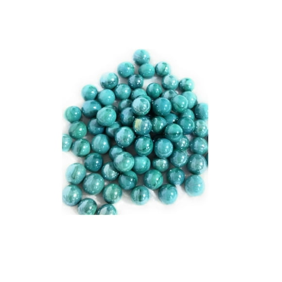 Glass Marble Balls Jagmoolya Blue Kanche Marbles | Pack Of 100 | Glass, Small, Unisex, Kids, Marbles, Aquarium Decorations | For All Ages