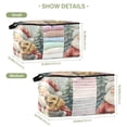 thumbnail image 3 of WOBOGO Illustration Of Santa Claus with A Dog Clothes Storage 2Pack Foldable Thick Fabric Blanket Organizer Bag with Handle 24.8×16.93×16.17in, 3 of 7