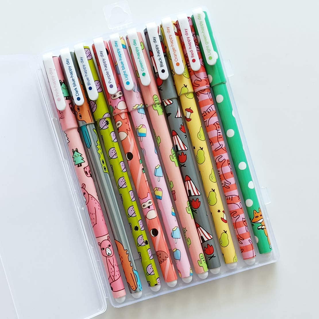 Cartoon Stationery Flower Gen Ink Pens Children Kids Colorful School Supply 