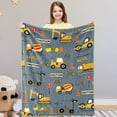 thumbnail image 5 of Truck Blanket for Boys, Cars Toddler Flannel Blanket for Boys, Construction Vehicle Blankets for Baby, Trucks Car Lovers Blanket, Cozy Warm Blanket for Baby Kids, Birthday Gifts, Inch Grey(40"x50"), 5 of 8