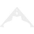 thumbnail image 2 of Ekena Millwork 60"W x 35"H x 1"P (14/12) Pitch Heath Architectural Grade PVC Gable Pediment, 2 of 5