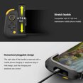 thumbnail image 2 of Control De Juego Controlador de juegos compatible con Bluetooth Gamepad para teléfono móvil para PUBG (negro), 2 of 7