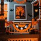 thumbnail image 2 of Bandera Happy Halloween en forma de media abanico, 45 x 90 cm, poliéster, 2 of 2