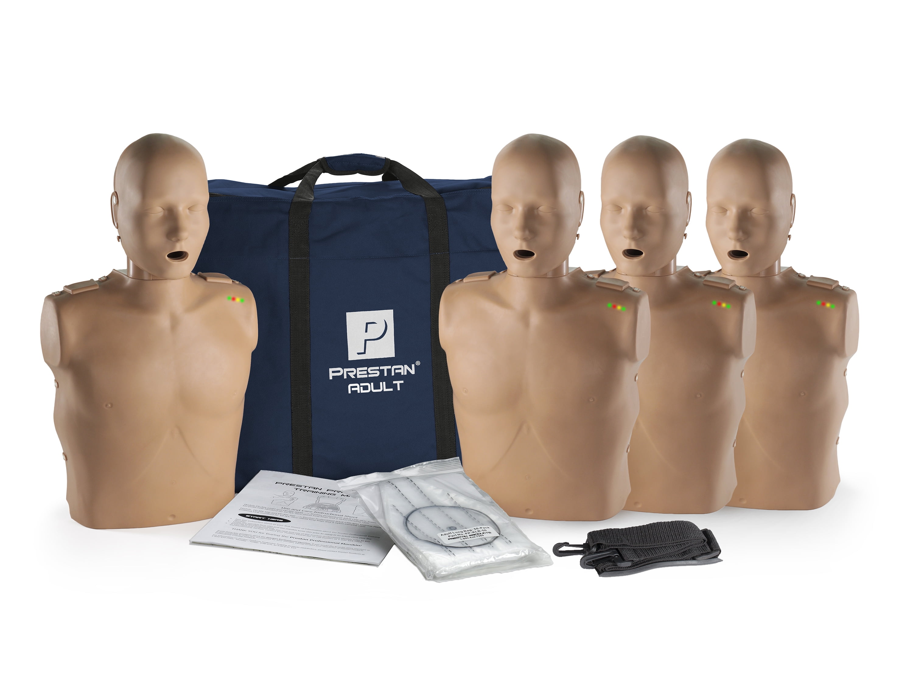 Prestan CPR Training Dark Skin Tone Adult Training Manikin with CPR