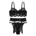 thumbnail image 4 of uublik Lingerie Set for Women Sexy Naughty Sexy Naughty Bodysuit Lace Babydoll Plus Size, 4 of 5