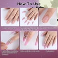 thumbnail image 4 of 24Pcs Halloween Press on Nails Long Square Fake Nails French Tip False Nails with Pumpkin Design Glue on Nails Full Cover Artificial Holiday Stick on Nail for Women, 4 of 4