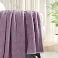 thumbnail image 5 of Exclusivo Mezcla Soft Fleece Throw Blanket for Couch, Super Soft Velvet Plush Bed Blanket, 50x60 Inches, Grayish Purple, 5 of 6