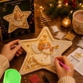 thumbnail image 3 of Clearance! DIY Sparkling Christmas Star Tree Topper, Christmas Pearl Art Kits for Adults, Pearl Diamond Art Diy Kits DIY (Angle), 3 of 5