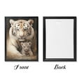 thumbnail image 3 of WFSposter White Tiger Canvas Wall Art Tiger Mother and Baby Lovely Cats Animal Picture Painting Large Animal Family Wall Decor Gallery Artwork for Bedroom Living Room Ready to Hang, 3 of 7