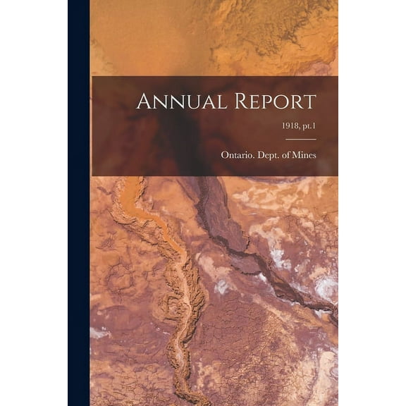 Annual Report; 1918, pt.1 (Paperback)