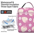 thumbnail image 2 of Strawberry Lunch Box Insulated Lunch Bag Box Women Men Reusable Cute Insulated Lunch Box for Students Cooler Tote Bag Lunchbox for Office School Picnic, 2 of 6