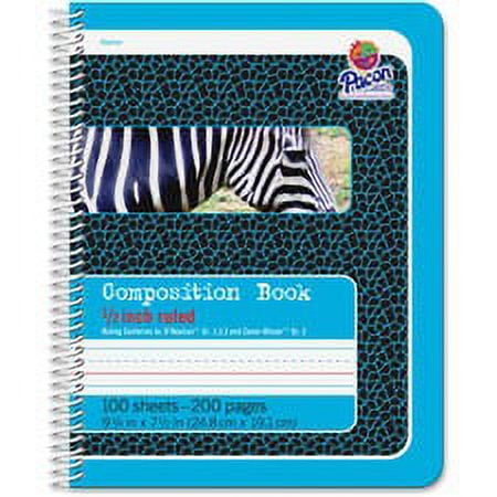 Pacon Composition Book - 100 Sheets - 200 Pages - Spiral Bound - Short Way Ruled - 0.50 Pacon Composition Book - 100 Sheets - 200 Pages - Spiral Bound - Short Way Ruled - 0.50